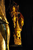 Inle Lake Myanmar. Pindaya, the famous Shwe Oo Min pagoda, a natural cave filled with thousands of gilded Buddha statues. 